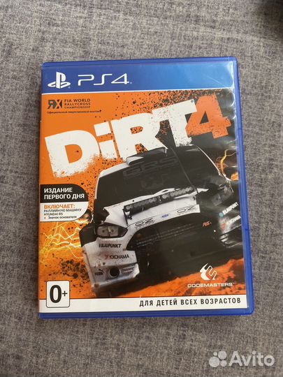 Диск Dirt 4 для пс