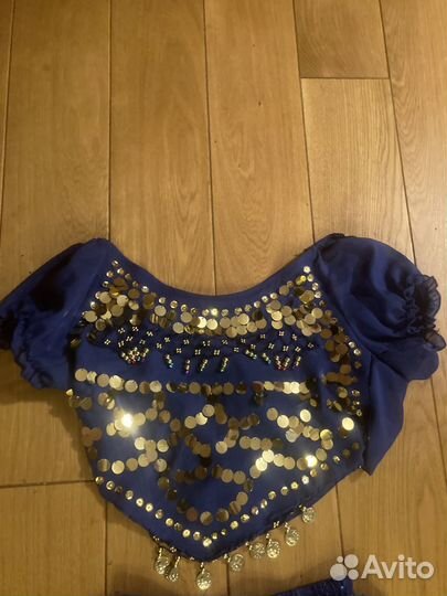 Восточный костюм синий для девочки новый