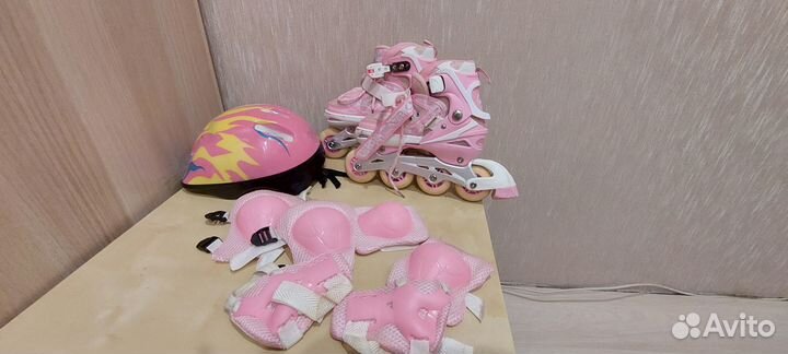 Раздвижные ролики для девочки (набор)