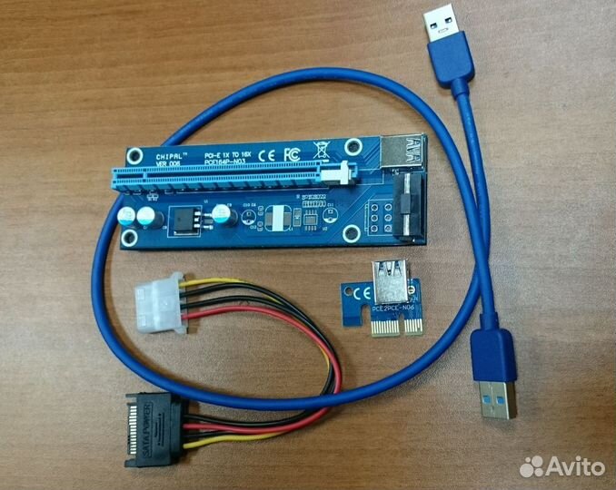 Райзер VER.006, питание molex 4pin, новый