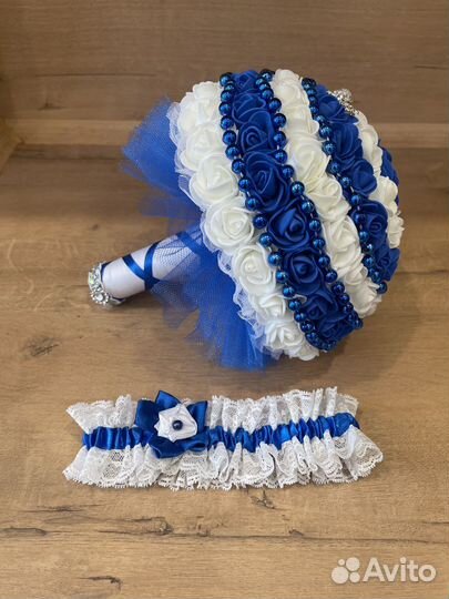 Букет невесты, подвязка