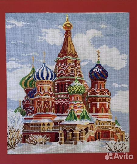 Картина вышитая крестом ручная работа