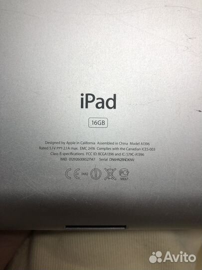 iPad 2 a1369 16gb