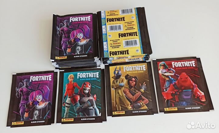 Panini Fortnite: Black frame series - Блок наклеек