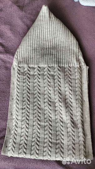 Конверт вязаный для малыша