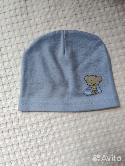 Чепчики для новорожденного новые цена за 3 шт