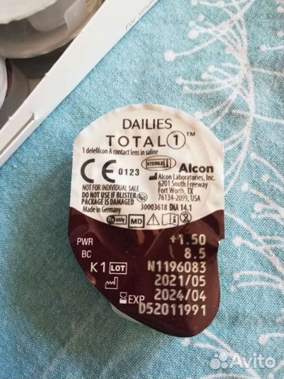 Alcon Контактные линзы 