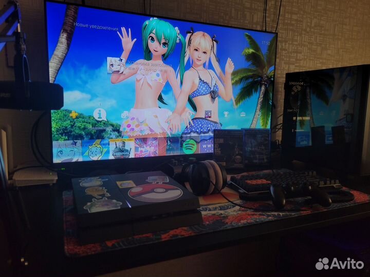 PS4 FAT + PS Camera + игры