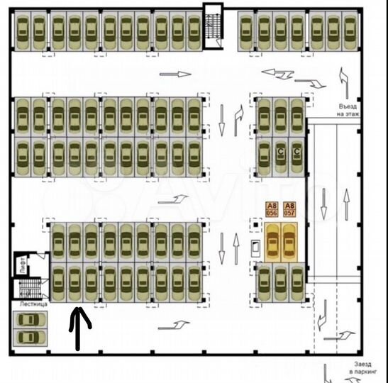 Машиноместо, 14 м²
