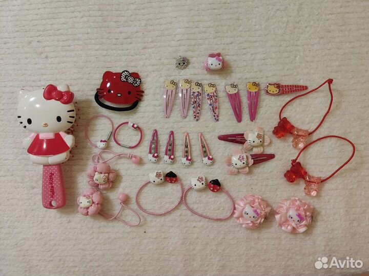 Аксессуары для волос Hello Kitty+расчёска+подвеска