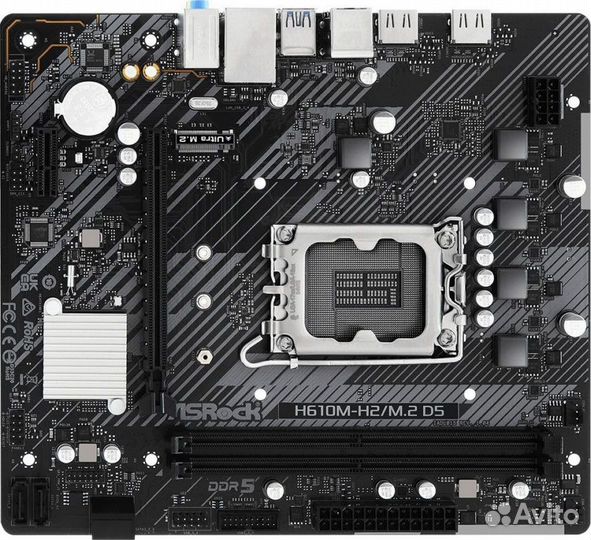 Материнская плата Asrock H610M-H2/M.2 D5 Soc-1700