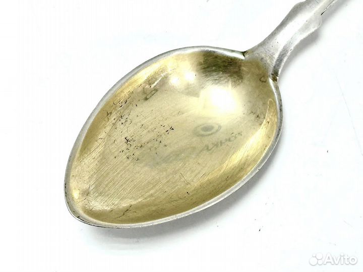Ложка десертная Серебро 875 проба Чернение