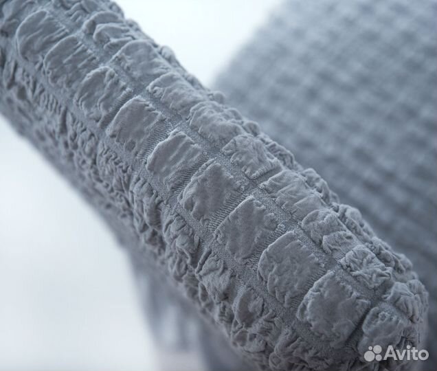 Набор чехлов на стул со спинкой 6 шт, цвет Серый