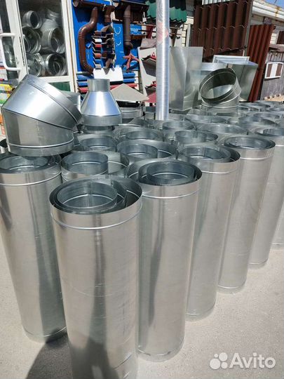 Труба вентиляционная из оцинковки