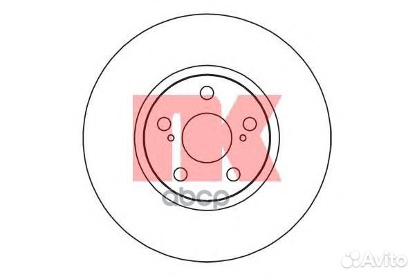 Диск торм TOY urban cruiser/verso S/SUB trezia