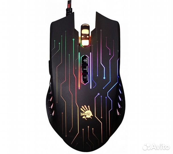 Мышь A4 Bloody Q82, черный/рисунок