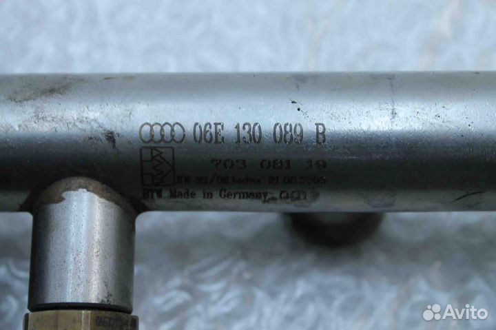 Рейка топливная левая с датчиком Audi A6 C6 Allroa