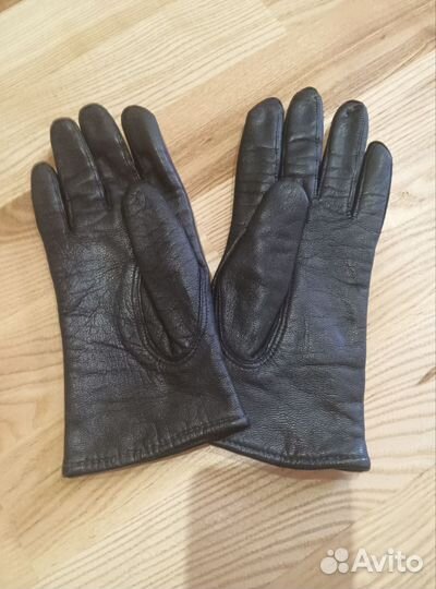 Перчатки женские кожаные