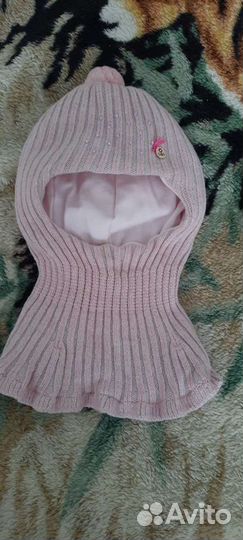 Шапка шлем для девочки зимняя