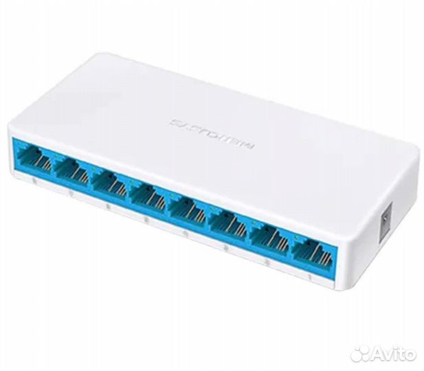 Свич 9 портов, коммутатор для интернета и видео