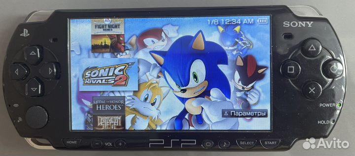 Sony Playstation PSP прошитая 150 топовых игр