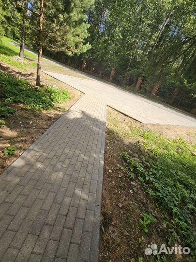 Укладка тротуарной плитки брусчатки под ключ