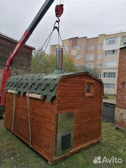 Баня бочка квадро овал под ключ