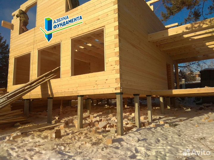 Фундамент на жб сваях с рассрочкой на 12 месяцев