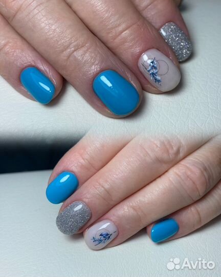 Маникюр/педикюр с покрытием