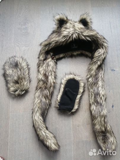 Волкошапка и варежки