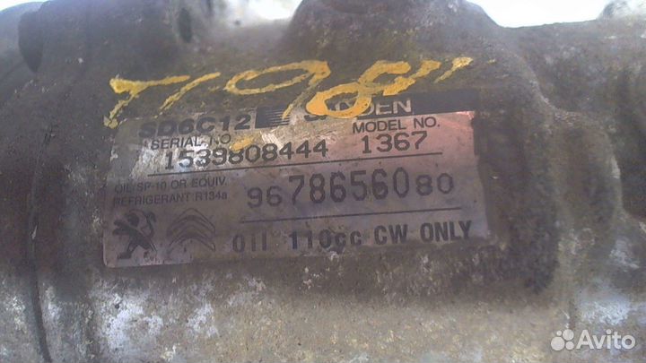 Компрессор кондиционера Peugeot 208, 2014