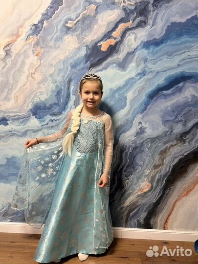 Платье эльзы/зимы/снежной королевы
