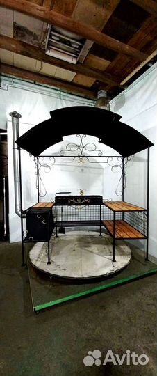 Мангал с крышей