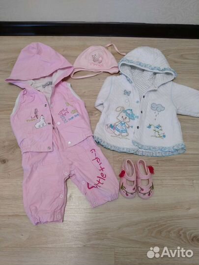 Пакет вещей для девочки до 6 месяце