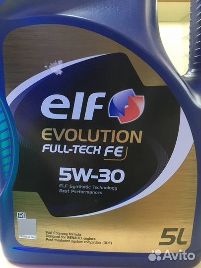 Моторное масло elf evolution full tech fe 5w30 5L