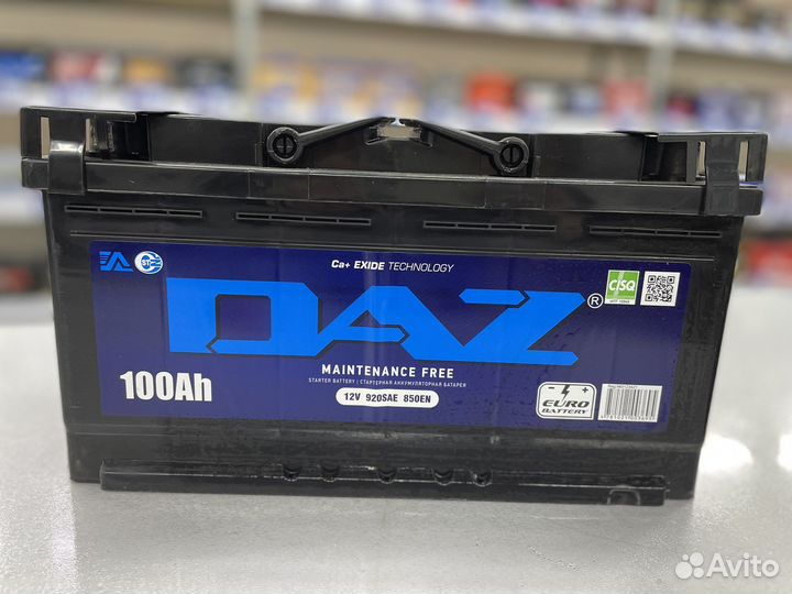 Аккумулятор 100Ач DAZ 850EN (920SAE)