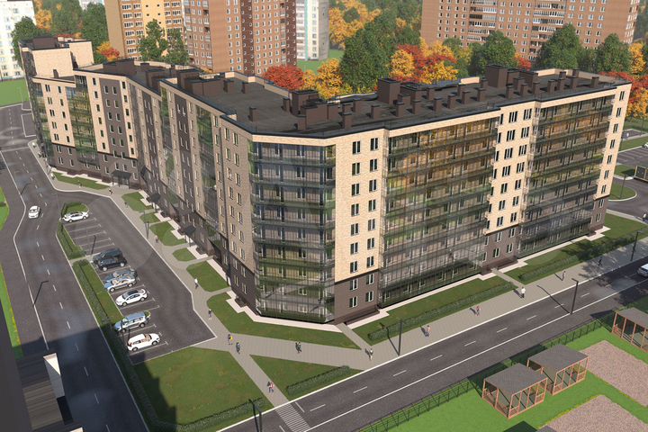 2-к. квартира, 56,6 м², 5/9 эт.