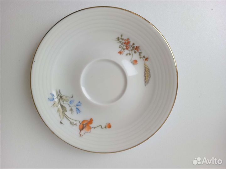 Винтажный фарфоровый сервиз Кольдиц, 3 предмета