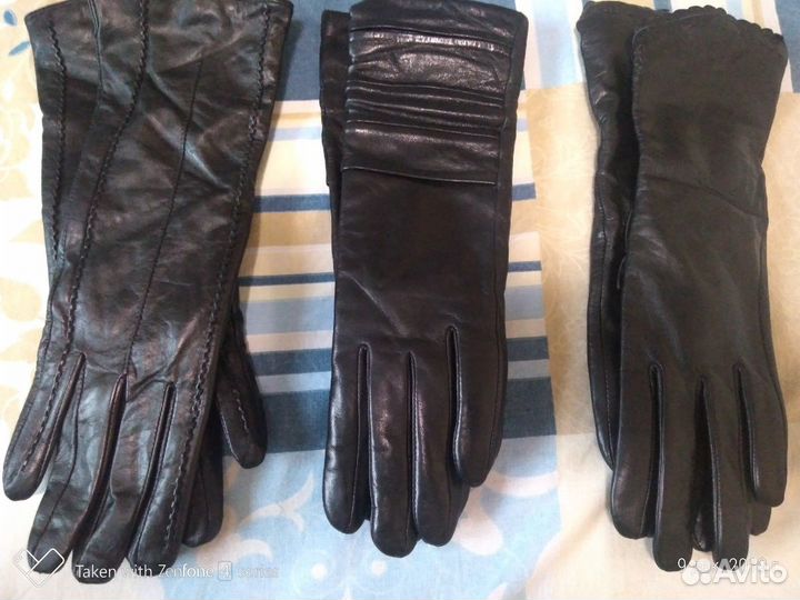 Перчатки кожа