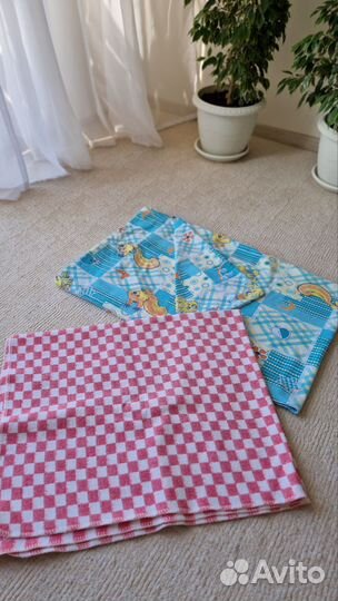 Детское одеялко теплое байковое и пододеяльник