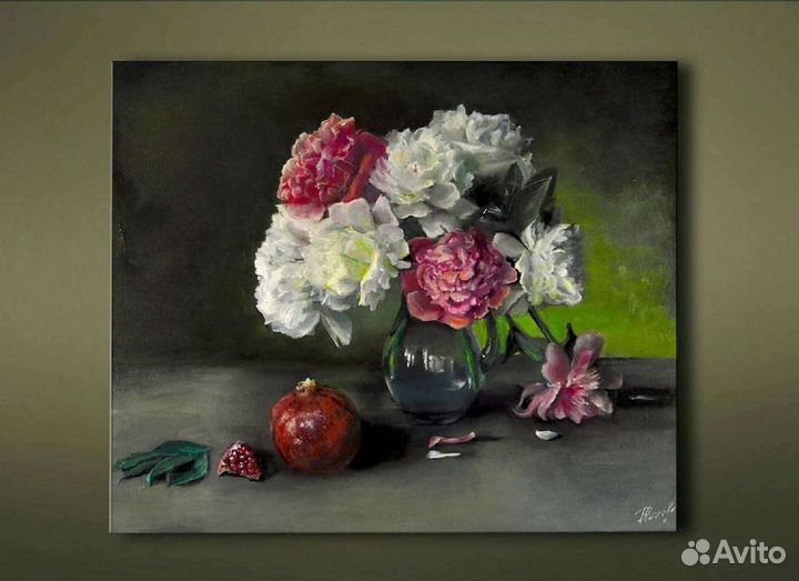 Картина маслом. Масляная живопись. Натюрморт