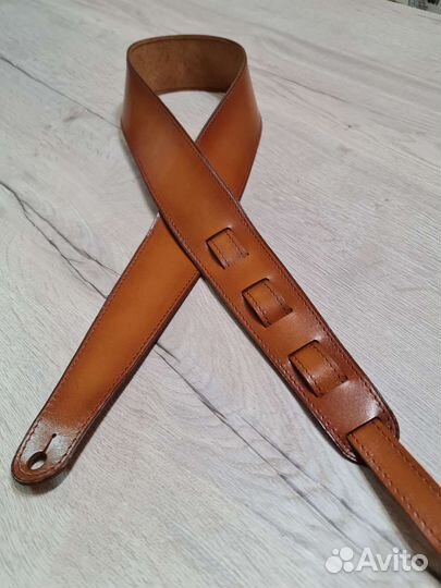 Гитарный ремень кожанный