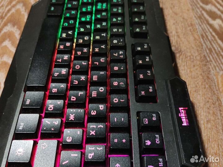 Игровая клавиатура мембранная, с подцветкой