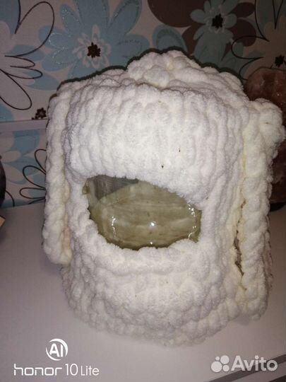 Балаклава вязаная с ушками