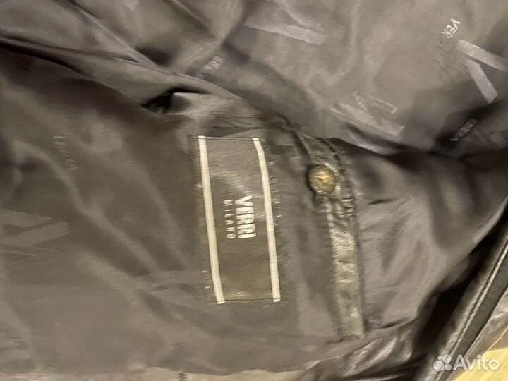 Мужская кожаная натуральная куртка утепленная