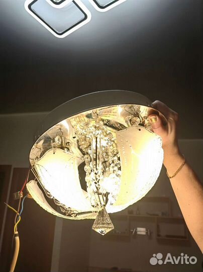 Люстра потолочная бу