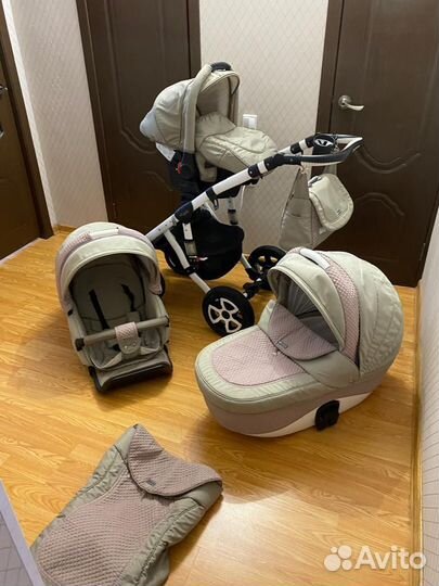 Коляска 3 в 1 Adamex Barletta New