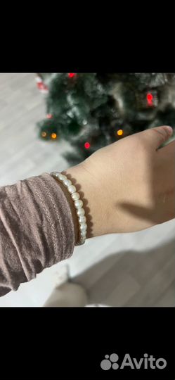 Браслет натуральный жемчуг