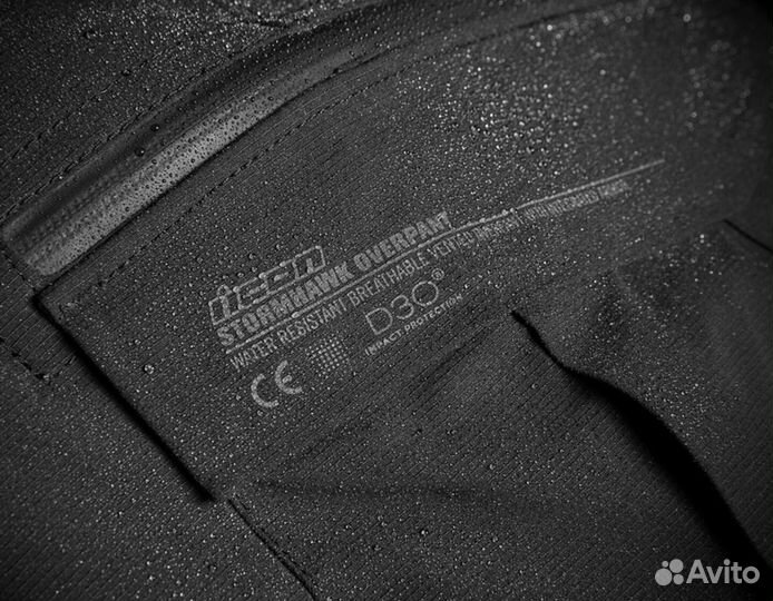 Icon Stormhawk WP мотоштаны черные