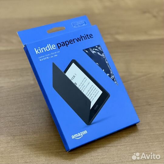 Чехол обложка Kindle Paperwhite 11 Leather синий
